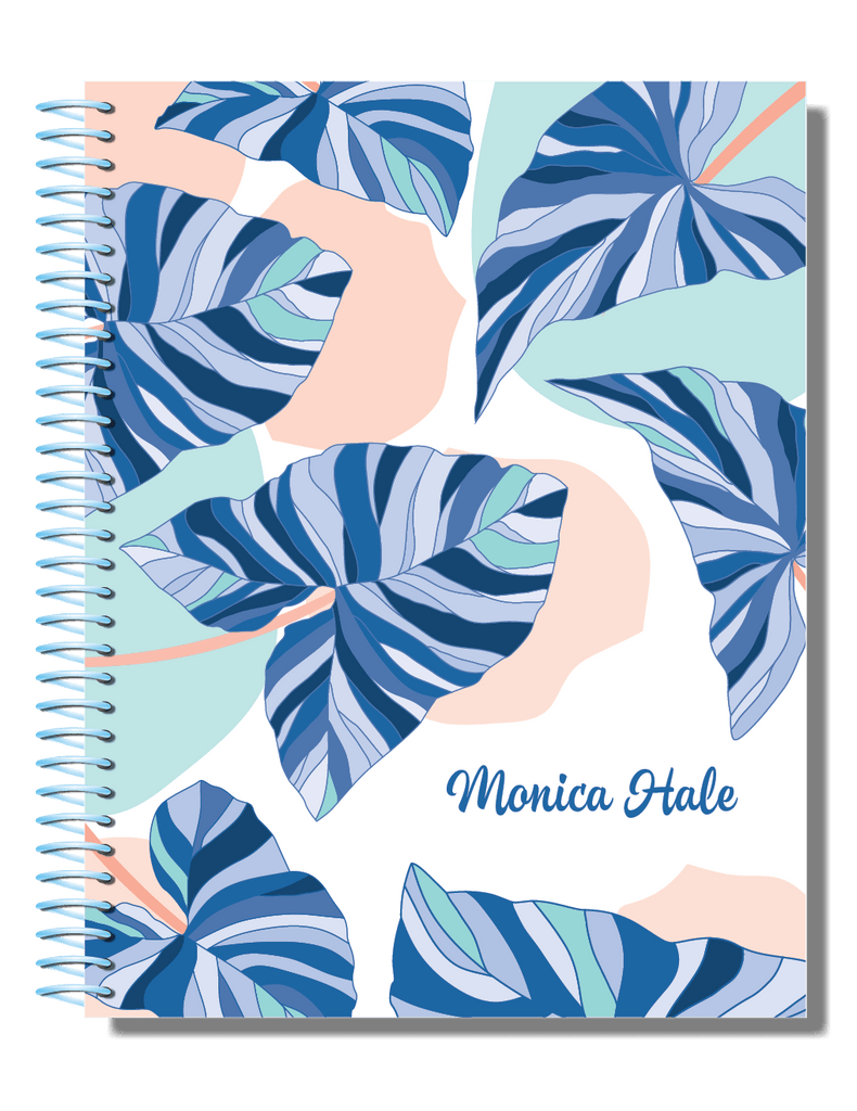 weekly customised diary planner fiddle leaf