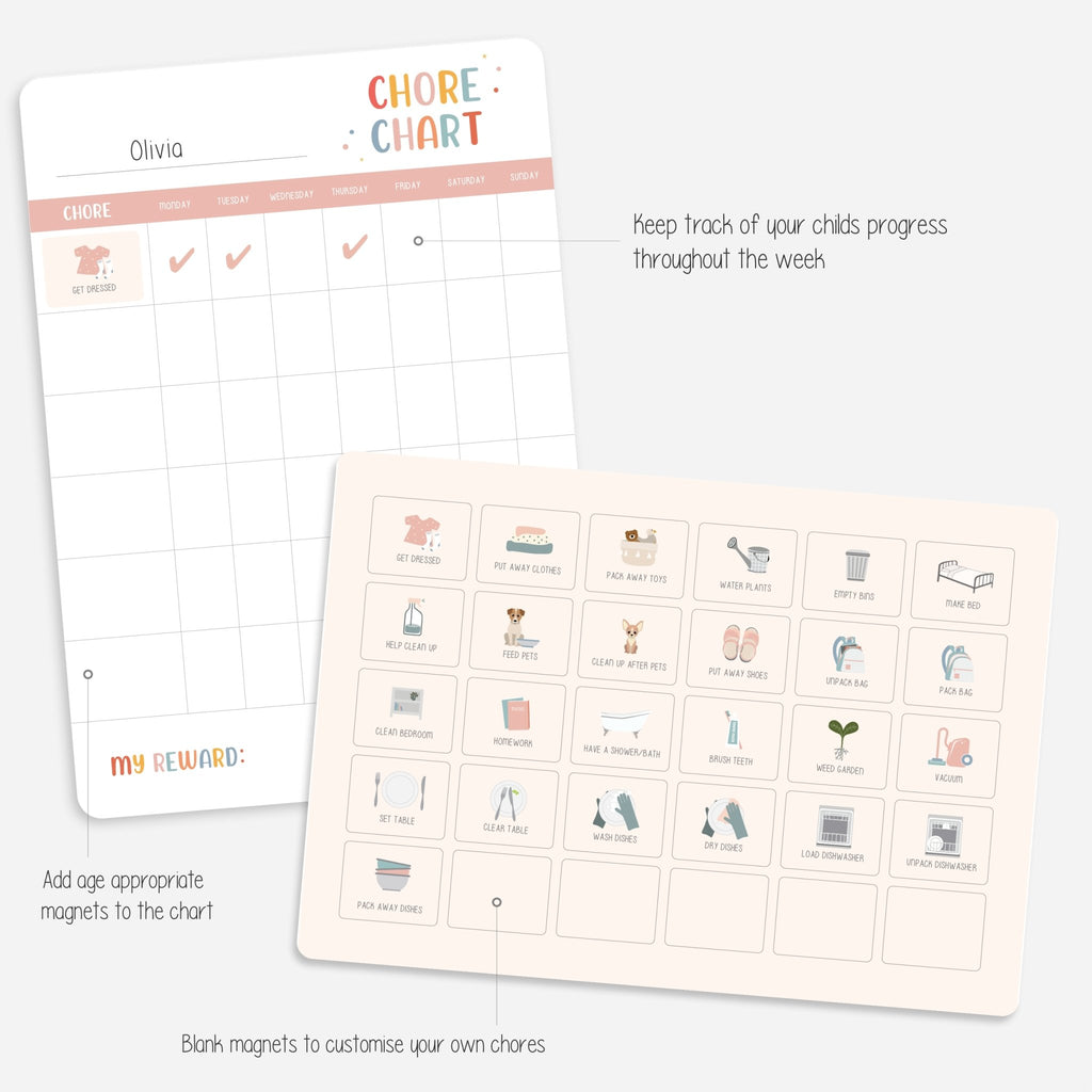 Magnetic Chore Charts - Bullet Planner