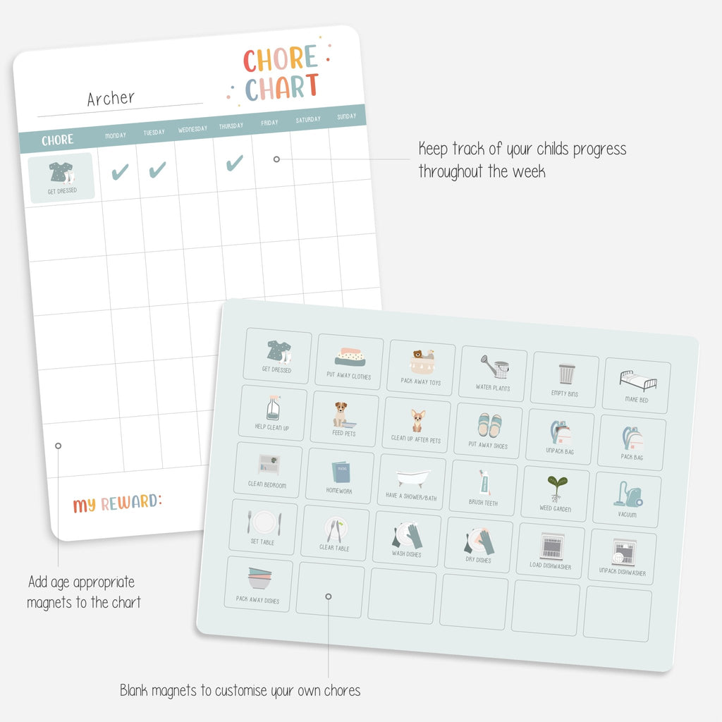 Magnetic Chore Charts - Bullet Planner