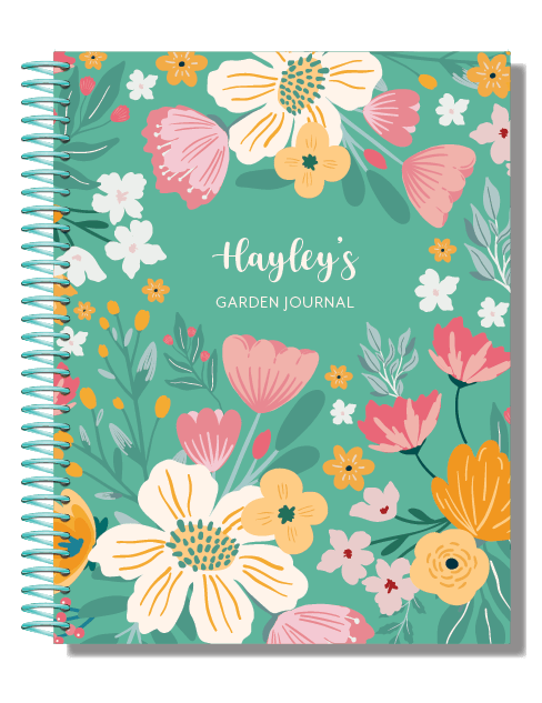 Personalised Gardening Journal 'Floral' - Bullet Planner