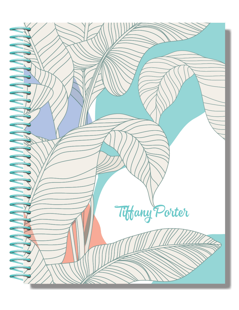 customised weekly diary planner flora design