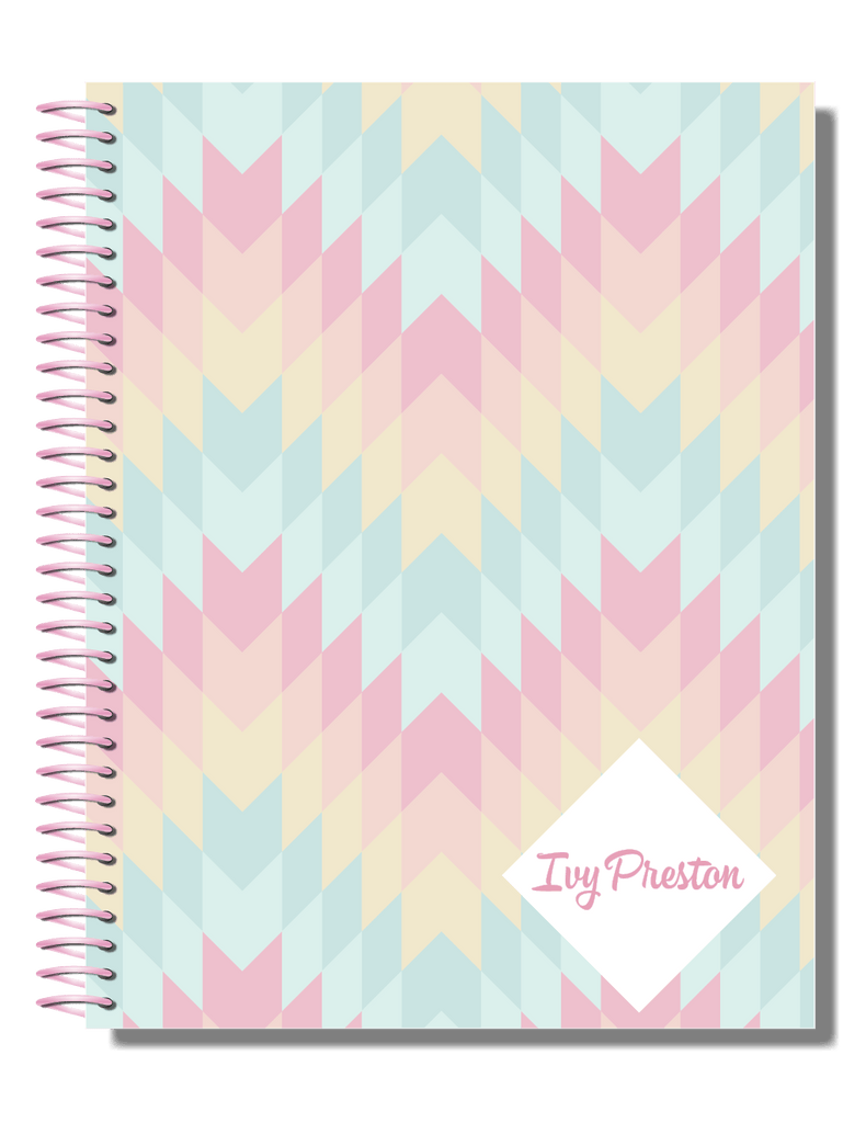 weekly personalised diary planner fairy floss
