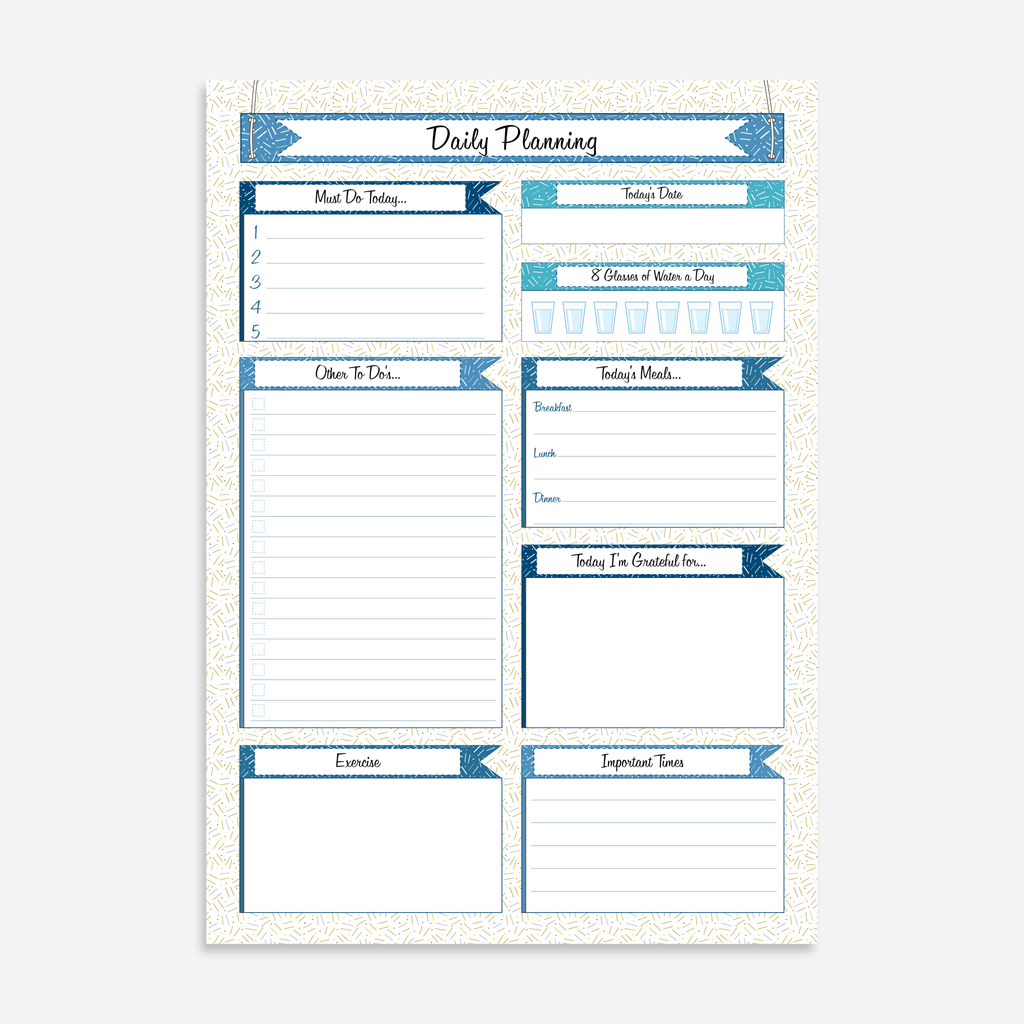 Daily Planning A5 Notepads - Bullet Planner