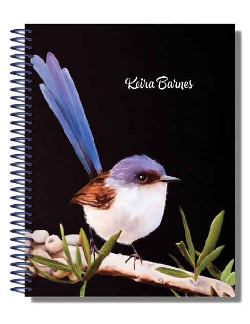 weekly customised diary planner little wren cover design