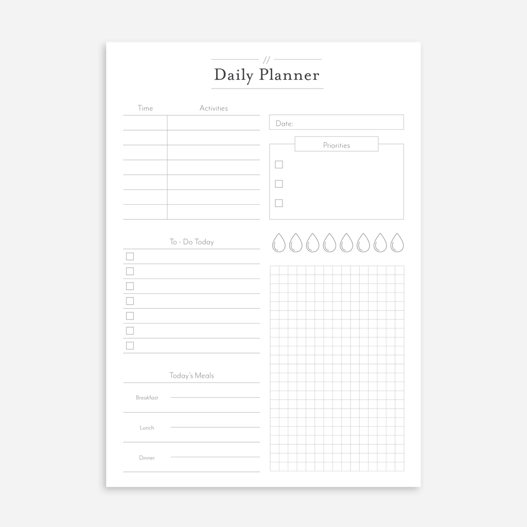 Daily Planner A5 Notepads - Bullet Planner