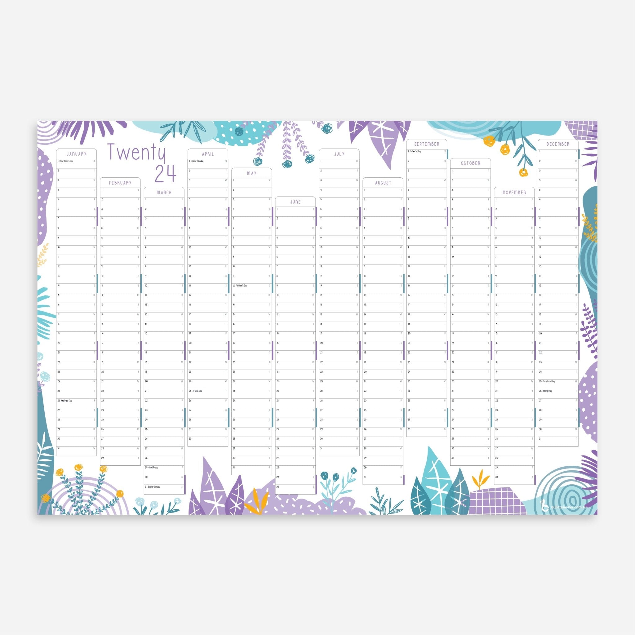 2024 Daily Planner Kit to Print With an Annual and Monthly 